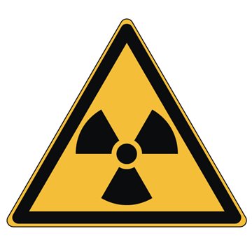 Picto MATIÈRES RADIOACTIVES - W003 - Norme ISO 7010
