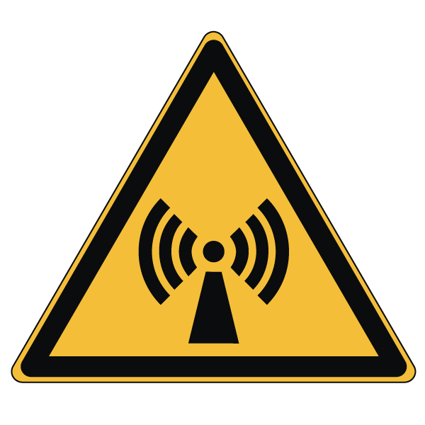 Picto DANGER RADIATIONS NON IONISANTES - W005 - Norme ISO 7010
