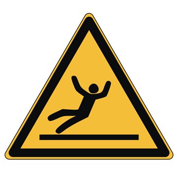 Pictogramme DANGER SURFACE GLISSANTE  - W011 - Norme ISO 7010