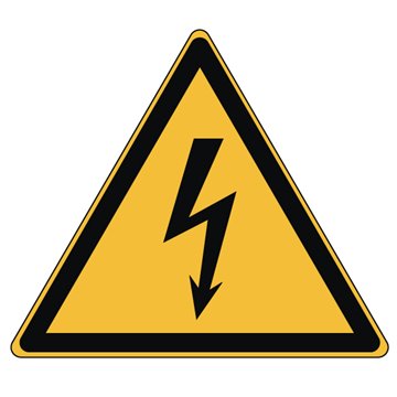 Pictogramme DANGER ÉLECTRICITÉ  - W012 - Norme ISO 7010