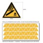 Pictogramme DANGER BOUTEILLE PRESSURISÉE - W029 - ISO 7010