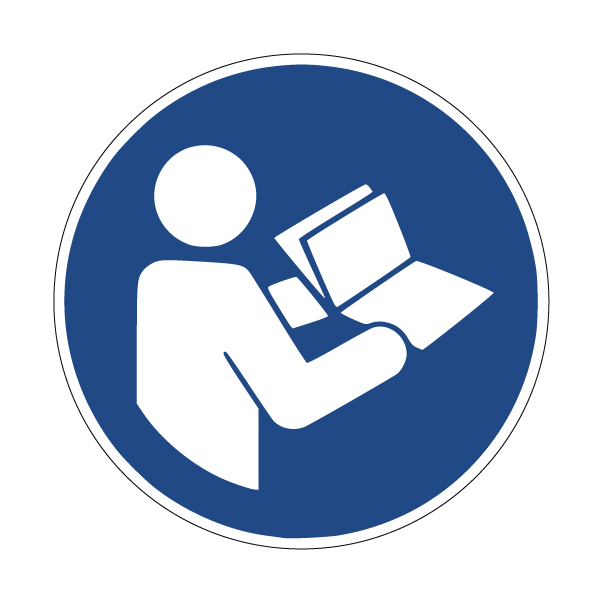 Pictogramme CONSULTER LE MANUEL - M002 - ISO 7010