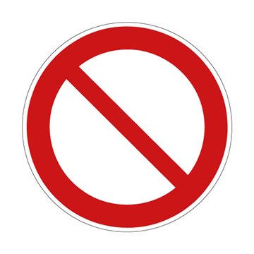 Pictogramme INTERDICTION - P001 - ISO 7010
