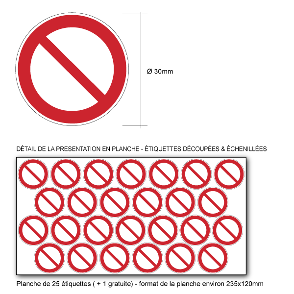 Pictogramme INTERDICTION - P001 - ISO 7010