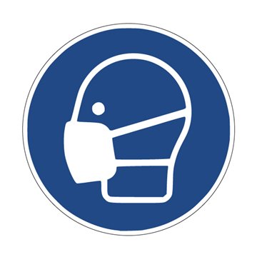 Pictogramme MASQUE OBLIGATOIRE - M016 - ISO 7010