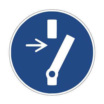 Pictogramme OBLIGATION DE DÉBRANCHER - M021 - ISO 7010