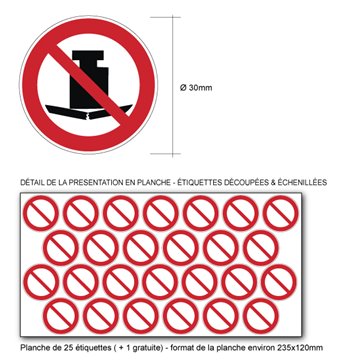 Pictogramme CHARGE LOURDE INTERDITE - P012 - ISO 7010