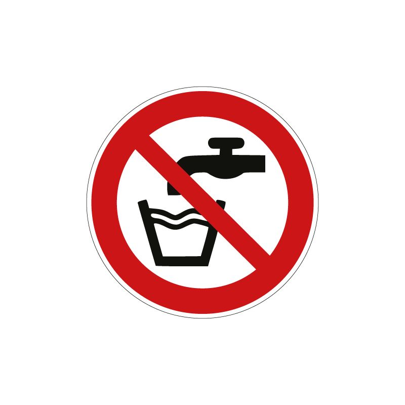 Pictogramme EAU NON POTABLE - P005 - ISO 7010