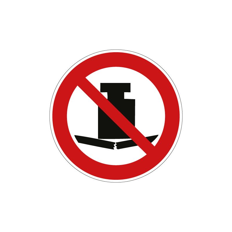 Pictogramme CHARGE LOURDE INTERDITE - P012 - ISO 7010