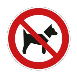 Pictogramme INTERDIT AUX CHIENS - P021 - ISO 7010