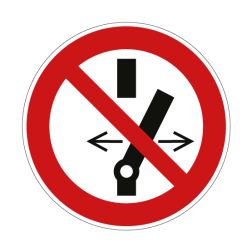 Pictogramme INTERDICTION DE MODIFIER LA POSITION DE L'INTERRUPTEUR - P031 - ISO 7010