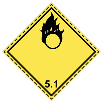 Étiquette Classe 5.1 couverture