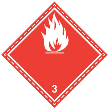 Étiquette ADR Classe 3 - Liquides inflammables