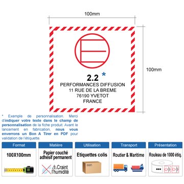 Étiquette Quantité Exceptée-PERSO-RLX1000EX.